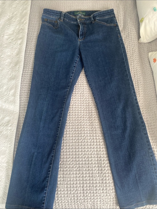 Lauren Ralph Lauren Denim - Lauren Ralph Lauren Dark Blue Straight Leg Jeans